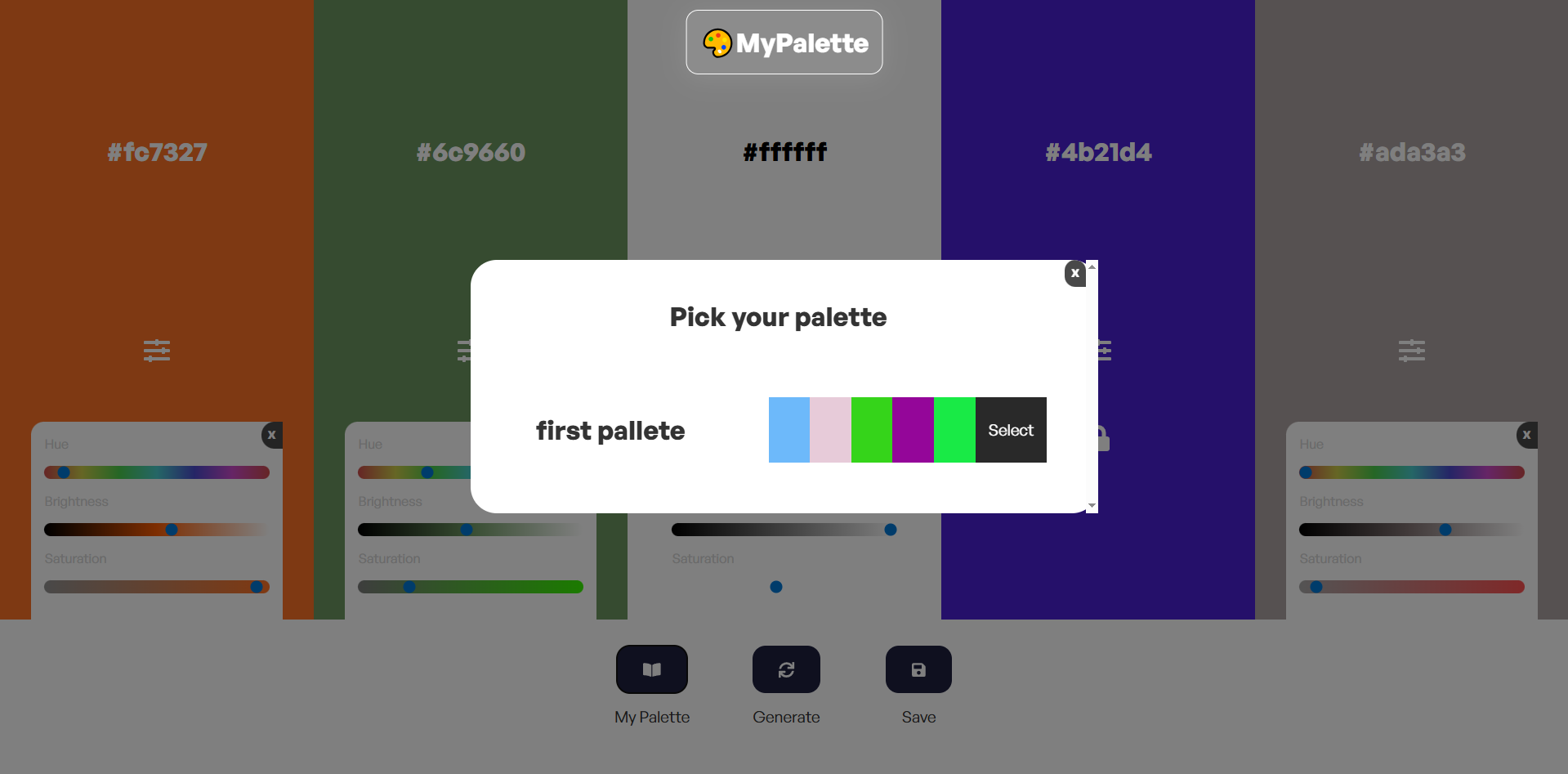 My Palette screenshot 3